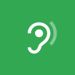 zielone logo aplikacji Google Wzmacniacz dźwięku